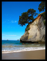 Cathedral Cove, NZ by Stephen Holinski 